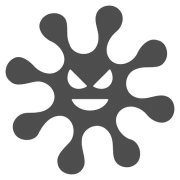 Evil Bacteria Icon Illustrazione stock
