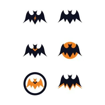 Evil bat symbol illustrations logo concept 스톡 일러스트