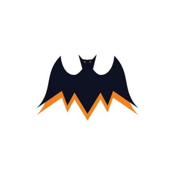 Evil bat vampire symbol illustrations or logo concept Stock Illustration