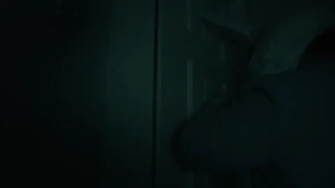 Evil Bunny Tries to Get Inside Video stock 248456372