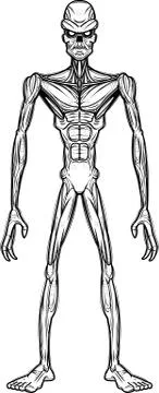 Evil Cartoon Ghoul Stock Illustration