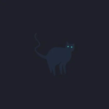 Evil Cat computer symbol Illustrazione stock
