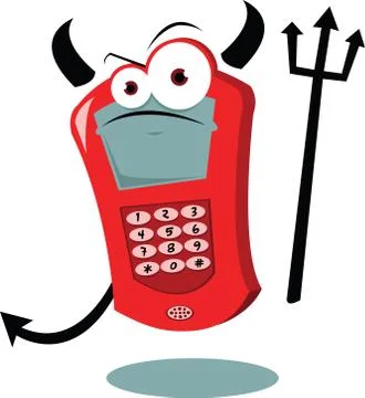 Evil cellular Stock Illustration