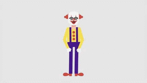 Evil Clown Angry Stock Footage 205059656