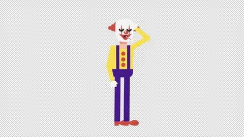 Evil Clown Fever Stock Footage 205060230