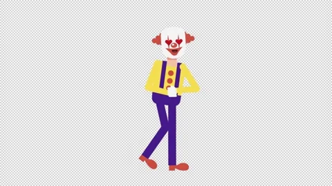 Evil Clown In Love Stock Footage 205060157