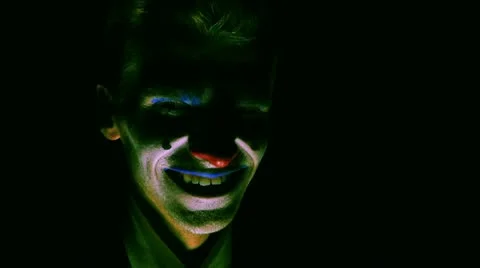 Evil Clown Man Stock Footage 11211210