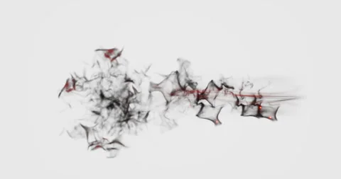 Evil dash effect on white background Stock Footage 319394218