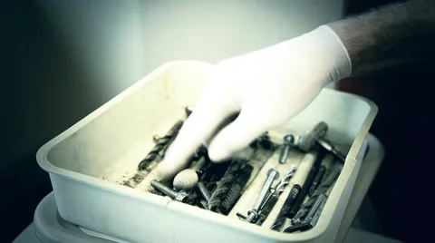 Evil dentist drill bits Vídeos de archivo 49583358