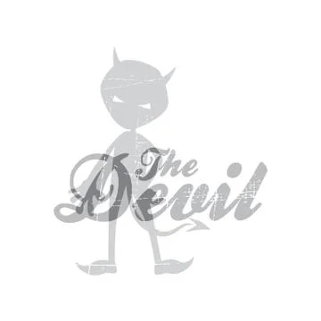 Evil devil silhouette theme 스톡 일러스트