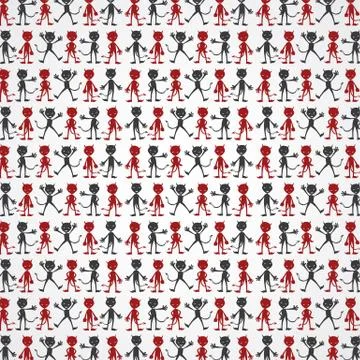 Evil devil silhouette theme 스톡 일러스트