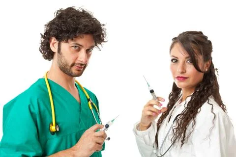 Evil doctors Stock Photos