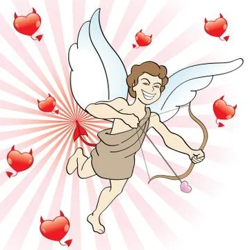 Evil eros Stock Illustration