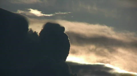 Evil evening cloud timelapse Video stock 488445