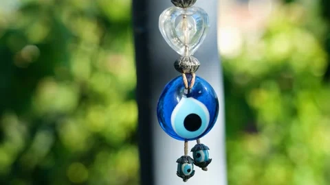 Evil Eye Beads Video stock 200148736