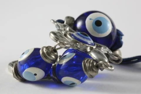 Evil eye beads Stock Photos