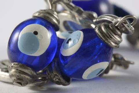 Evil eye beads 库存照片