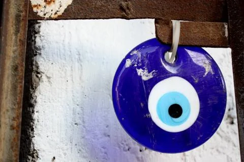 Evil Eye In Front Of The House Stock Photos