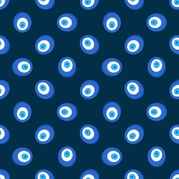 Evil eye pattern Illustrazione stock
