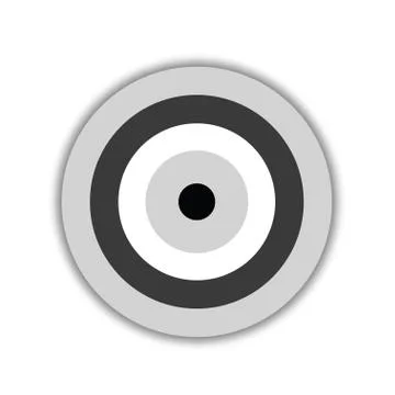 Evil eye vector in black and grey colors Stock Illustration