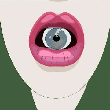 Evil girl 2 Stock Illustration