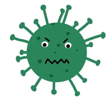 Evil green virus Stock Illustration