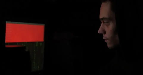 Evil hacker has a failed 動画素材 142732022