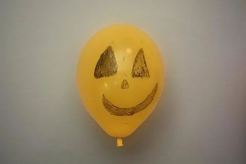 Evil Halloween balloon Stock Photos