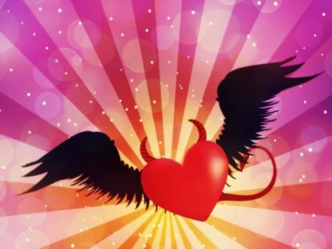Evil heart Stock Illustration