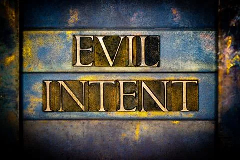 Evil Intent Stock-Fotos