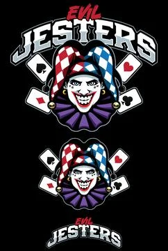 Evil Jesters Mascot Stockillustratie