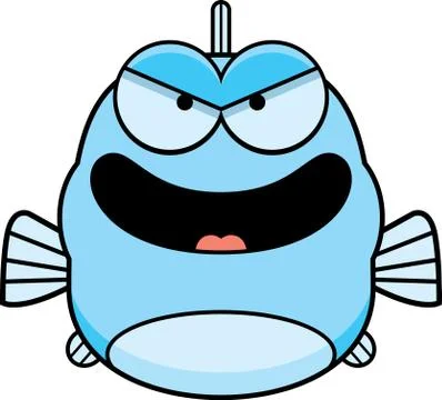 Evil Little Fish Stock Illustration