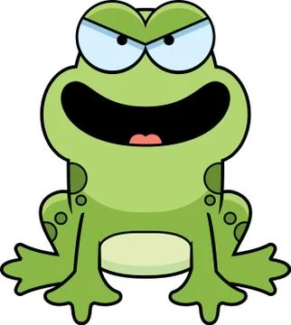 Evil Little Frog Stock Illustration