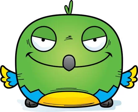 Evil Little Parrot Stock Illustration