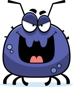 Evil little tick Stock Illustration