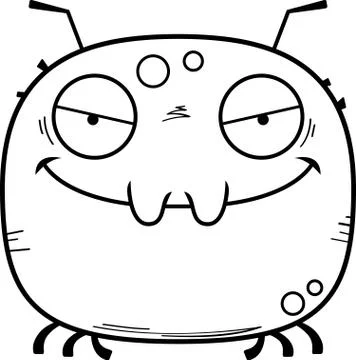 Evil Little Tick Stock Illustration