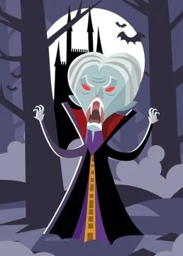 Evil lord vampire Stock Illustration