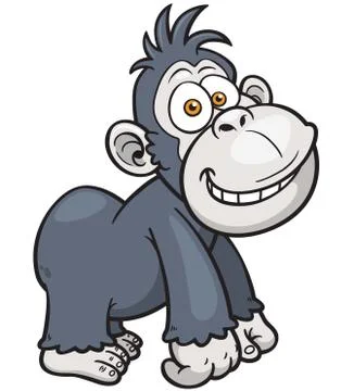 Evil macaque Illustrazione stock