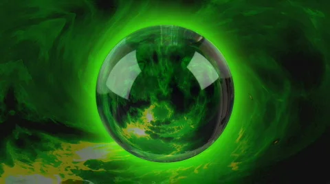 Evil magic crystal ball, infinite loop Stock Footage 96558