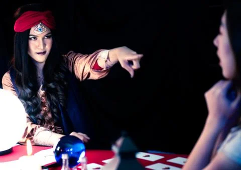 Evil magic ritual Foto stock