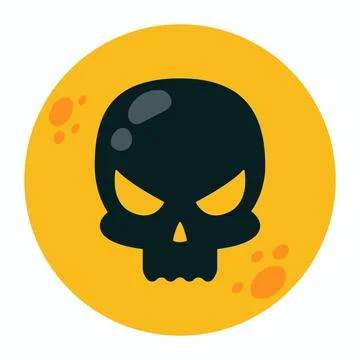 Evil moon. Halloween design. Vector illustration イラスト素材