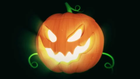 Evil Pumpkin Halloween Video Loop Vidéo 118504431