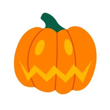 Evil pumpkin.pumpkin design element for Halloween Stock Illustration