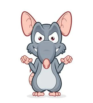 Evil rat Stock Illustration