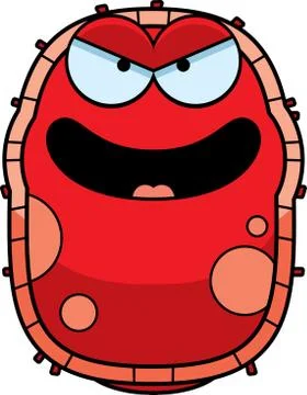 Evil Red Blood Cell Stock Illustration