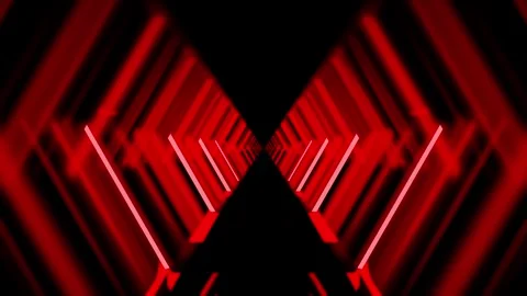 Evil red fire ghost tunnel VJ loop background Stock Footage 314659158