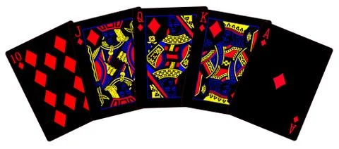 Evil Royal Flush 스톡 일러스트