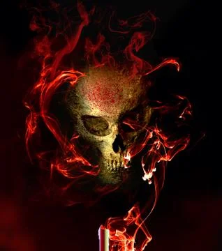 Evil Seance Stock Illustration