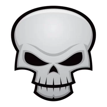 Evil Skull Stock Illustration