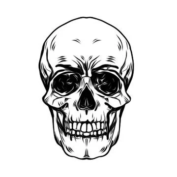 Evil skull Stock Illustration
